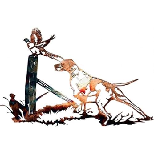 New Style Sign Stakes Exquisite Animal Shape Metal Metal Wall Decal Sticker Ornament for Decorating Garden Farm Yard Supplies