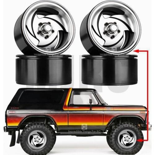 2.2inch Metal Wheel Hub Rim Beadlock For 1/10 Rc Crawler Car Trx4 Defender Bronco Rc4wd D90 D110 Axial Scx10 90046 Jimny Vs4