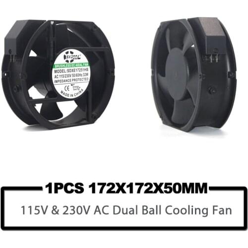 AXIAL EC fan 1751 115V 120V 230V AC 172mm x 150mm x 51mm High Speed 4000rpm 272CFM DIY Cooling Ventilation Exhaust Projects fan