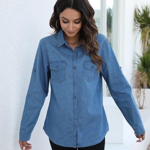 OUYILUO Womens Long Sleeve Shirts