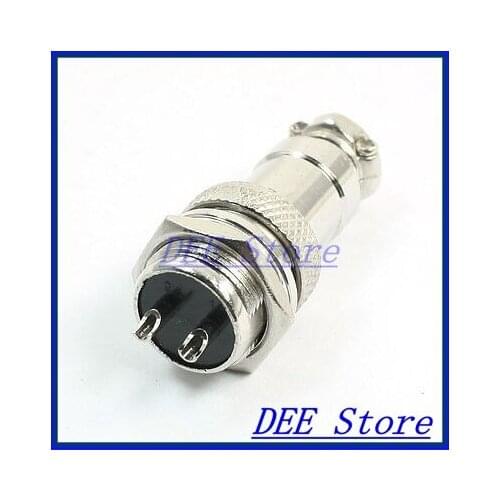 P16-2 Core 16mm 2 Pin Stepper Motor Aviation Cable Connector Plug