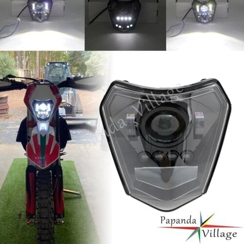 For FE TE FX TX LED Headlight Assembly Enduro MX Motocross Front Running Light DRL For EXC XC XCF XC-W 125 350 450 690 SMRC