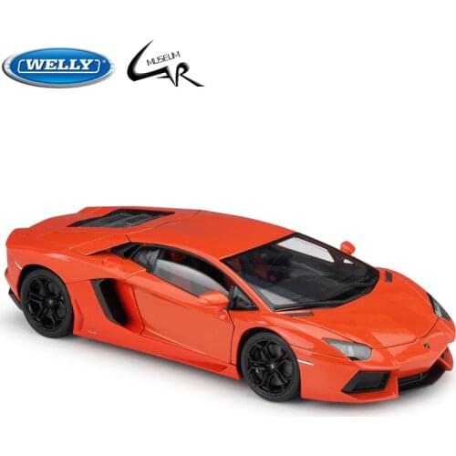 Welly Diecast 1:18 High Simulator Model Car Lamborghini Aventador LP700 Metal Racing Car Alloy Toys Gifts Collection