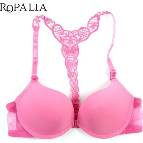 Бюстгальтеры с застежкой спереди ROPALIA China At AliExpress