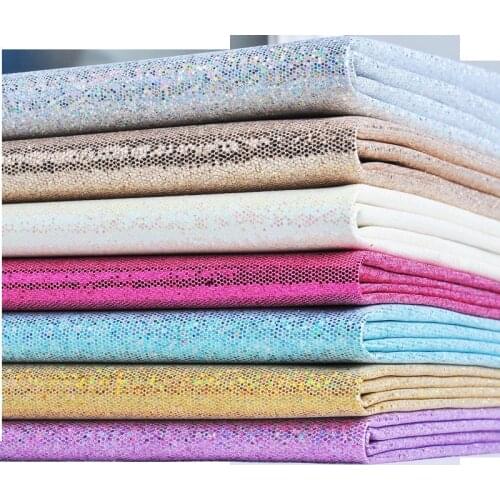 25cm*34cm Pu Grid glitter Leather Fabric Synthetic Leather For DIY Handmade Sew Clothes Accessories Supplies