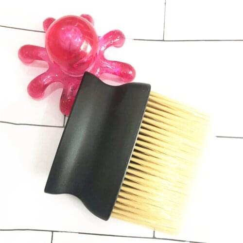 Neck Black Soft Shaving Brush Beard Cutting Haircut Hairdressing Face Moustache Shaving Brushe Salon Home Hair Hair Sweep Brush
