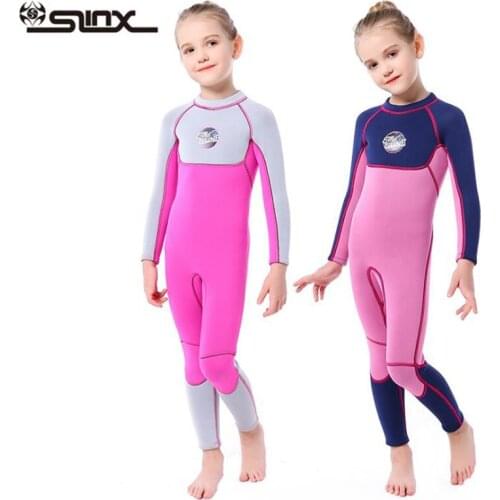 SLINX Kids New 3MM Neoprene UV Protection Wetsuit Childrens Diving Suit One Piece Swimsuit for Snorkeling Scuba Diving Surfing
