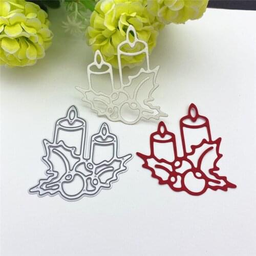 Candles DIY Scrapbooking Photo Album Paper Card Craft Cute Embossing Metal Cutting Dies Stencils Scrapbooking