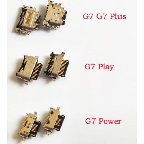20pcs/lot USB Charging Charge Port Dock Socket Connector For Motorola Moto G6 Plus G7 Plus Play Power