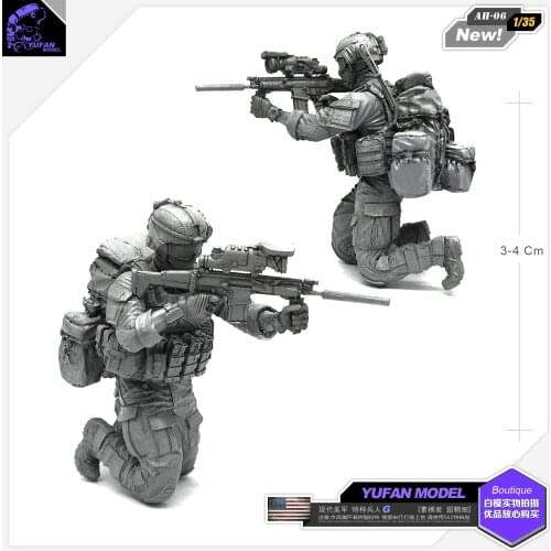 Yufan Model 1/35 Figure Model Kit Modern U.s. Special Forces G Resin Soldier Model Unmounted Ah-06