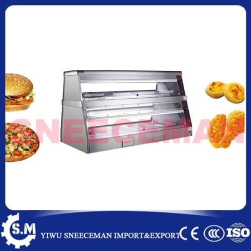 1.5m 2layer warming display showcase high quality electric food warmer display