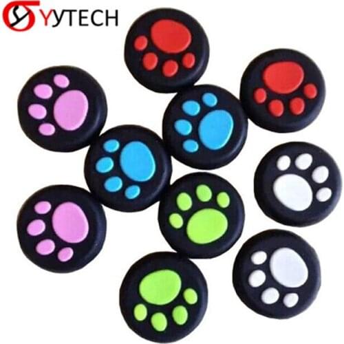 2Pcs Anti-slip Silicone Controller Joystick Thumb Stick Grips Caps Cases Covers for PlayStation 4 PS4 Game