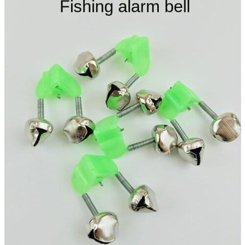 30Pcs/Set Twin Spiral Bells Fishing Bite Alarms Outdoor Night Carp Fishing Rod Tip Clips Tool Accessories peche