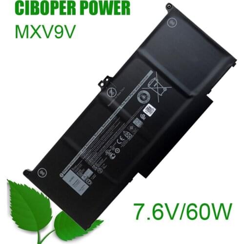 Genuine-Q Laptop Battery MXV9V 7.6V 60W For 7300 7400 5300 2-in-1 P97G001 829MX P99G001 P100G001 P96G001 5VC2M