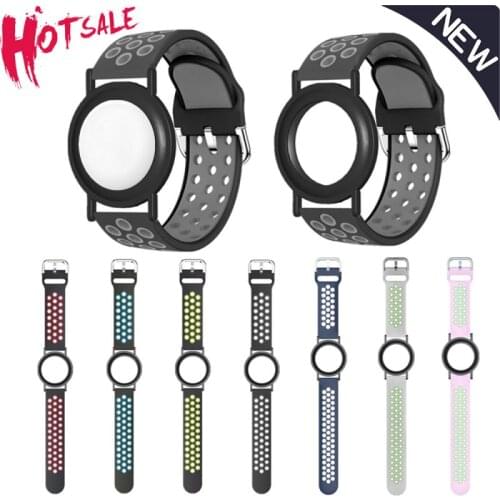 Case For Apple AirTags Air Tag Soft Silicone Strap Anti-Scratch Bracelet Protective Cover Shell For AirTag Children Watch Strap