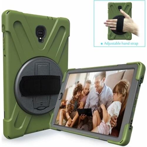 Case For Samsung Galaxy TAB S4 10.5" 2018 SM-T830 T835 Cover Coque Stand long Strap Shoulder Heavy Duty Silicone Safe Child case