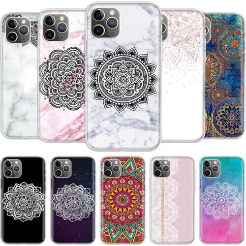 Floral Paisley Mandala Phone Case For iPhone 11 12 Mini Pro 7 6 X 8 6S Plus XS MAX + XR 5S Eleven Art TPU Cover Coque Capa Shell