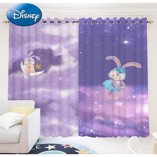 Disney Princess Wind Cartoon Childrens Room Curtain Cloth Stellalou Girl Girl Bedroom Shading Bay Window