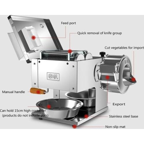 Electric Meat Slicer Household And Commercial Multi Function Machine Rapid Production Of Various Shapes Of Food