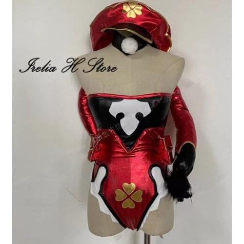 Irelia H Store Custom made/size Genshin Impact Cosplay Bunny Girl Klee Swimsuit Cosplay Costume Halloween Costume