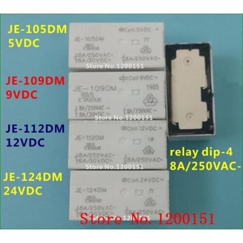 JE-105DM JE-109DM JE-112DM JE-124DM relay DIP-4