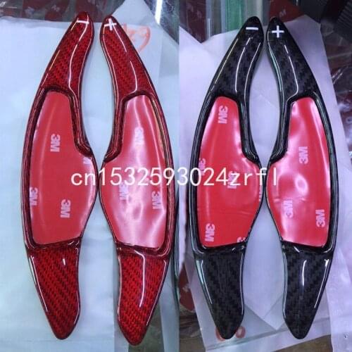 Carbon Fiber Car Steering Wheel Shift Blade Paddle Shifter Extension For Hyundai Sonata LF 9th 2016-19