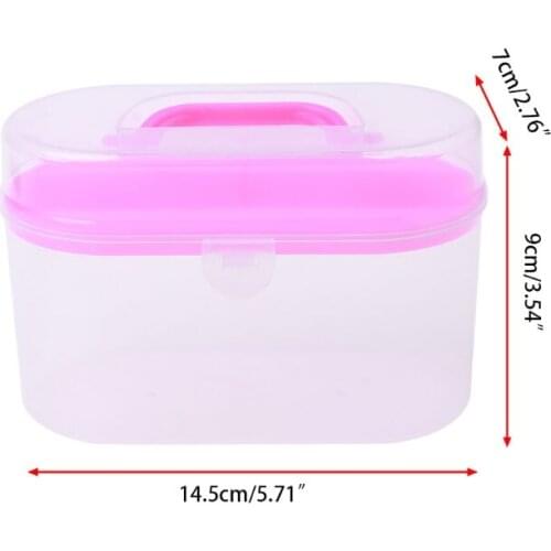 Sewing Kit Tool Storage Box Needle Thread Scissor Organizer Medicine Container