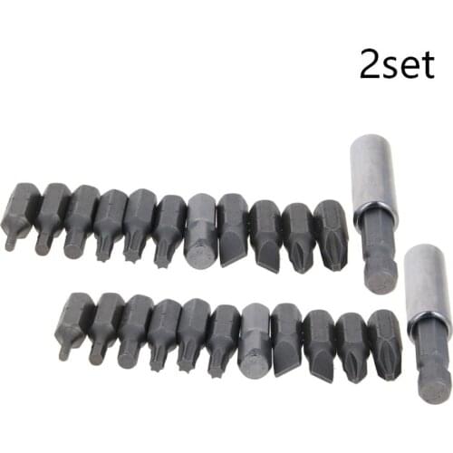 New 1set/2set Mini Socket Screwdriver Set Chrome-vanadium Steel 12-piece Suit With An Extension Bar Screwdriver Bits Set