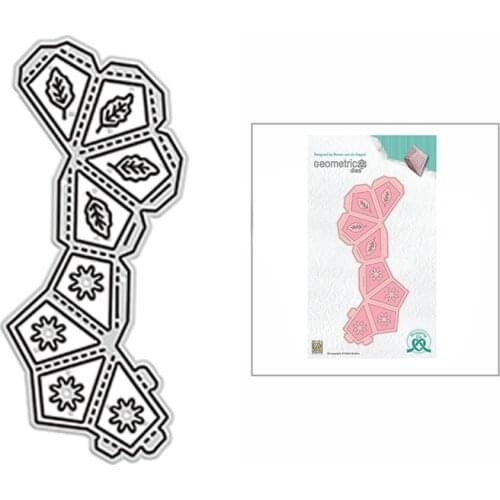 2021 New Assembled Sector Gift Box Metal Cutting Dies for DIY Scrapbooking Decor and Card Making Paper Craft Embossing No Stamps