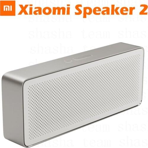 Original Xiaomi Speaker 2 Pencil Box Xiaomi Bluetooth 4.2 Speaker 2 Square Stereo Portable High Definition Sound Quality