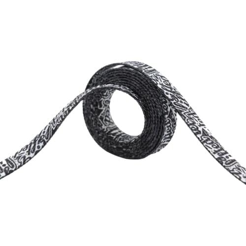 8MM Street Printing Style Flat Type Canvas shoes Laces Black White Top Sport Shoecords For Unisex 350 700 2021 кросовки