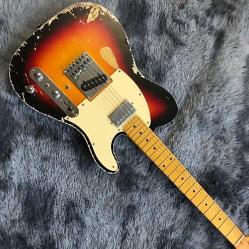 Customized store, TL electric guitar, Old, Relic, Retro, Sunset, hot sale in 2020, providing personalized customization service