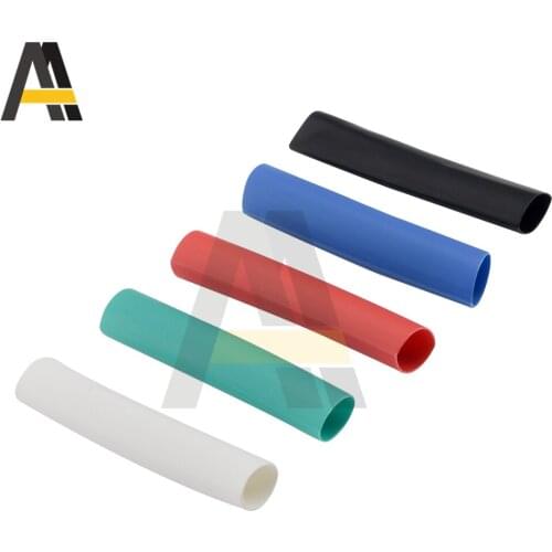 5pcs/Set Thermoresistant Tube Heat Shrink Wrapping Shrinking Tubing Assorted Wire Cable Flame Retardant for Apple/ Android