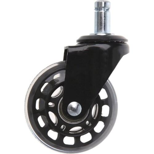 Universal 2.5" PU Style Office Chair Wheels Replacement Chair Caster