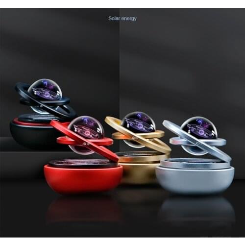 Solar Magnetic Levitation Car Rotating Ornaments Car Decoration Solar System Figurines Decoration Accessories Creative Gift