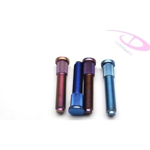 Custom high strength not rust car Gr5 titanium wheel bolt for 20 pieces