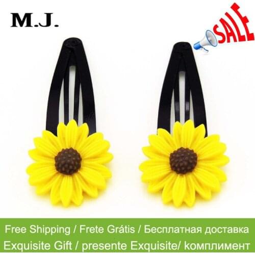 New Summer Girls Fashion Japan Brand Flower Hair Clips For Women Cute Girl Resin Flower Hairpins Female Hair Accessories Gift