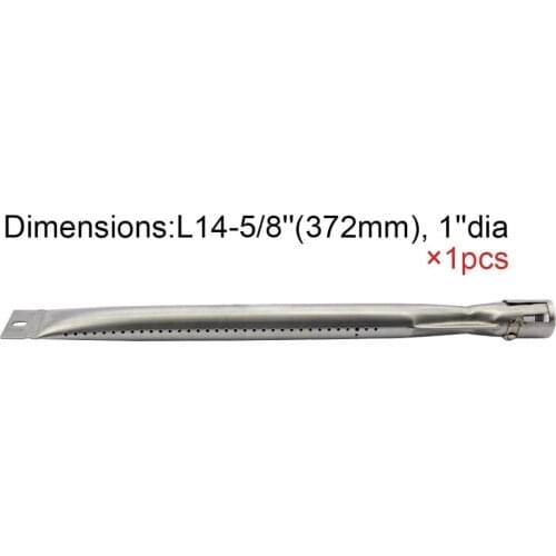BBQ Parts Gas Grill Replacement 14.6 Inch (37cm) Straight Stainless Steel Burner