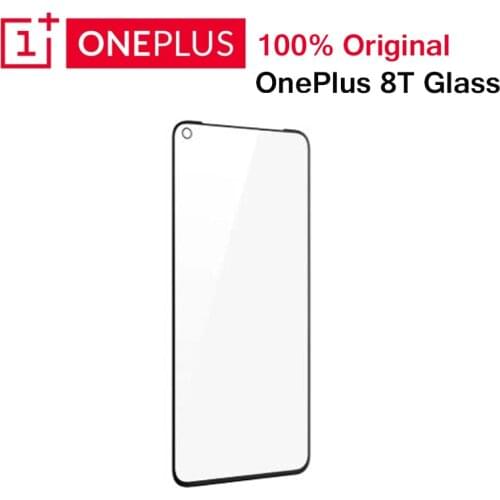 Original OnePlus 8T 3D Tempered Glass Screen Protector Full Cover Perfect Fit Curved Edge Super Hard 9H Oleophobic Coating