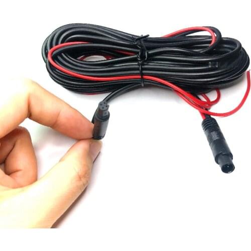 1pcs Car rearview mirror recorder rear extension cord 4 core hole male and female head extended reversing image