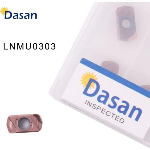 10pcs LNMU0303 Shoulder Milling Inserts Carbide End Mill Plate CNC Lathe Mill Machine Cutter Tool