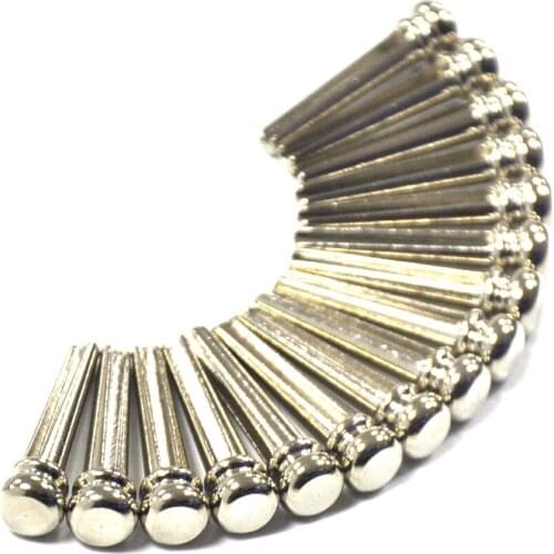 18pcs Universal Acoustic Guitar Bridge Pins Nut Metal Alloy Silver
