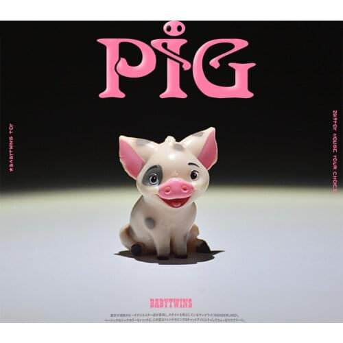 24piece 3.5cm Moana princess pet pig very small microlandschaft figures toys