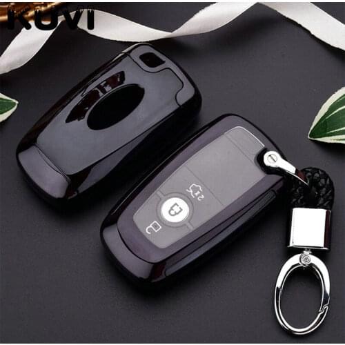 PC+TPU Car Key Case Cover For Ford Fusion Mondeo Mustang Explorer Edge EcoSport For Lincoln Mondeo MKC MKZ MKX Auto Key Protect