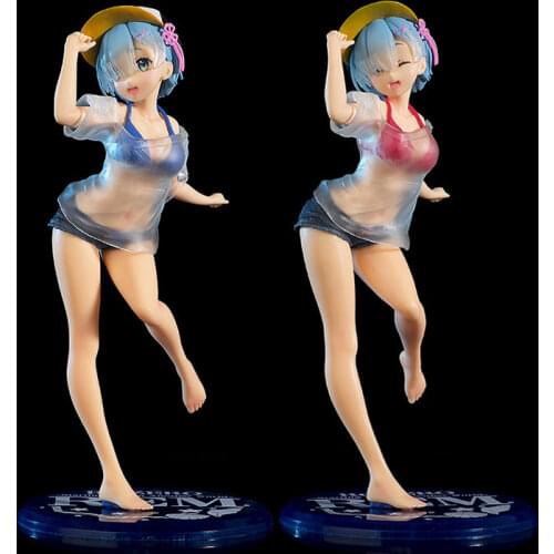 Japanese Anime Re:life In A Different World From Zero Swimsuit Rem Figure Model Toys Pvc Action Figure Sexy Girl Rem Toys Gifts