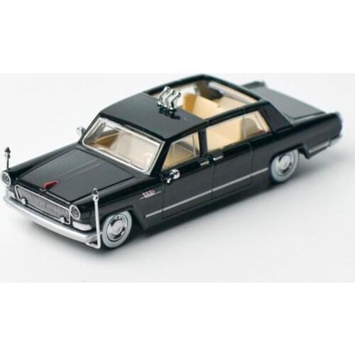 GOC 1/64 HongQi Red Flag CA770 Parade Limousine Black Diecast Car Model Car Toy