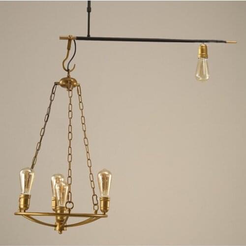 Nordic stone 3 black iron pipe color cord light crystal light globe bathroom fixture avizeler hanglampen ventilador de techo