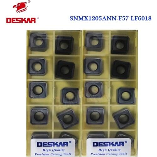 10pcs SNMX1205 ANN F57 LF6018 Carbide Insert Face Mill Turning Tool SNMX 1205 Blade CNC Lathe Milling Cutter for Stainless Steel
