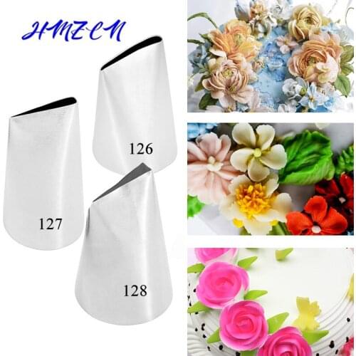 Rose Petals Stainless Steel Icing Piping Nozzles Fondant Cake Decorating Pastry Sets Tools Bakeware Fondant Decorating Tools
