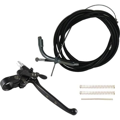 Left Clutch Lever W/ Lock Throttle & Clutch Cable For 49cc 60cc 66cc 80cc 2 Stroke Engine Motor Motorized Bicycle